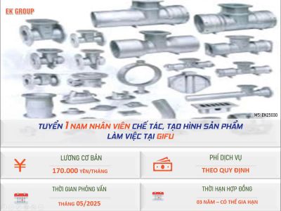 Đơn hàng Nhật bản - Ngành cơ khí.