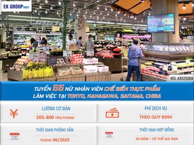 Đơn hàng Chế biến Thực phẩm  - Siêu Thị Nhật bản